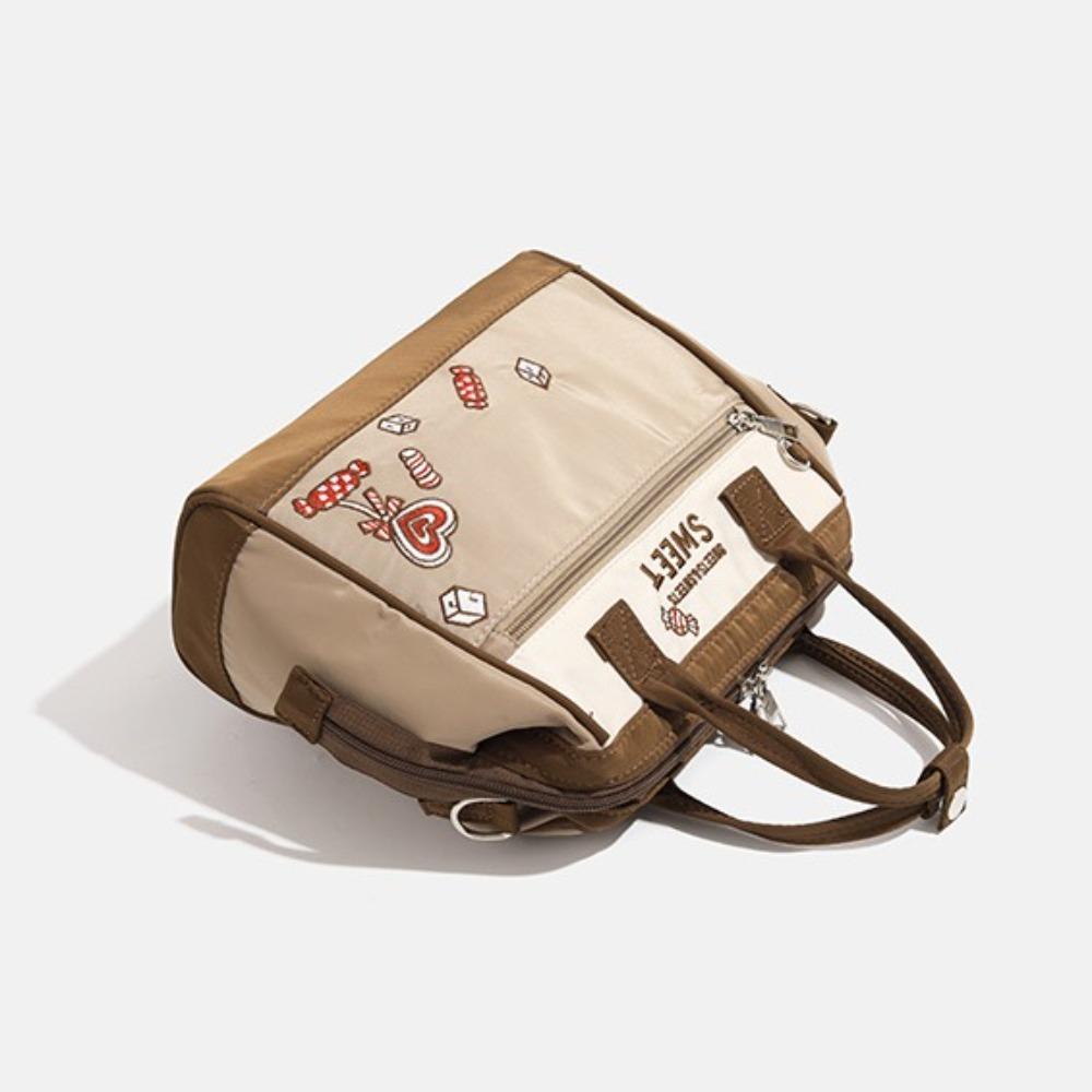 

Y2K Letter Embroidery Handbags Large Capacity Small Square Bag Trendy Clutch Bag Lady