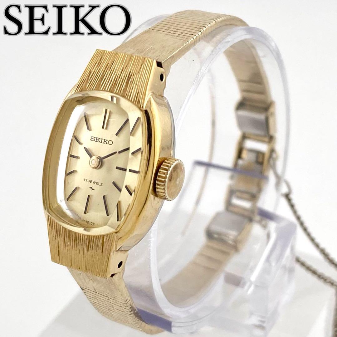 

[USED] Working SEIKO manual winding watch, gold, 11-3360
