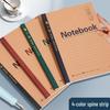 A5 Thickened Soft Cover Lined Notebook - Wireless Glue Bound Wrap-Around for College Students and Classroom Use