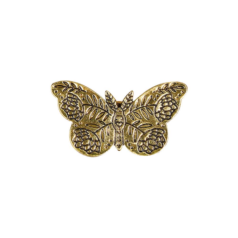 Vintage Europäisch-Amerikanische Tierbrosche: Fuchs und Schwalbe Literarischer Anhänger