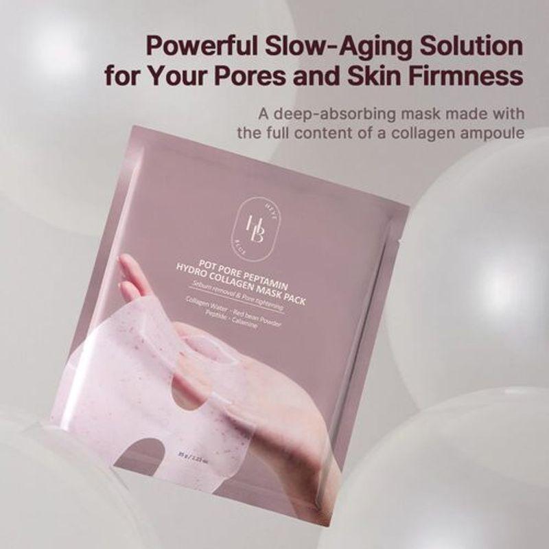 [HEVEBLUE] Pot Pore Peptamin Hydro Collagen Mask Pack (4ea)