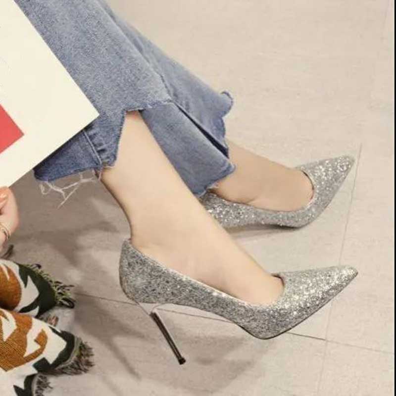 Zapatos Mujer Primavera y Verano Lentejuelas Todo partido Zapatos de boda  chinos Zapatos de novia Tacones altos comprar a buen precio — entrega  gratuita, reseñas reales con fotos — Joom