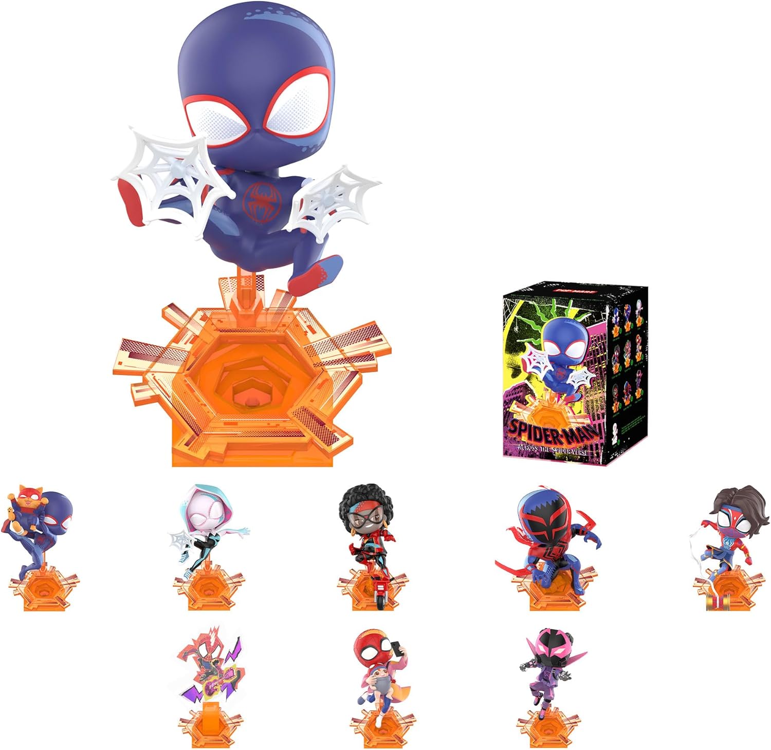 

POP MART Marvel Spider-Man Across The Spider-Verse Series Figures, Blind Box Figures, Holiday Birthday Gifts, Single Box