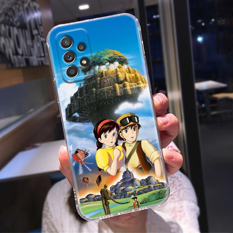 

Прозорий чохол для Samsung Galaxy A52 A51 A53 A72 A71 A73 A32 A31 A33 A41 A11 чохол чохол мультфільм Понесені призраками Міядзакі Аніме Тоторо Samsung A73 5G