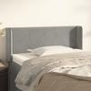 VidaXL Headboard with Ears Light Grey 93x16x78-88 Cm Velvet3118664