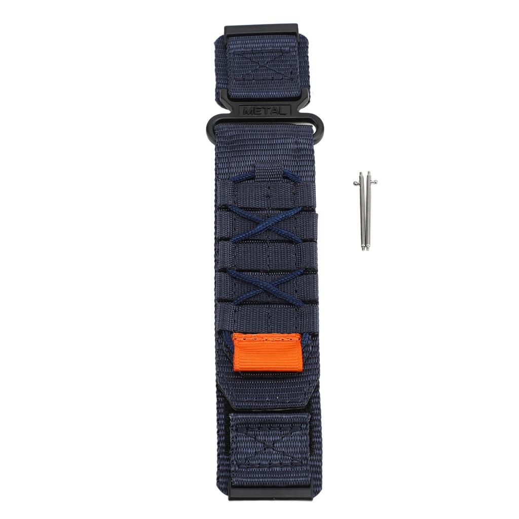 24mm Nylon Watch Strap Smart Watch Band Replacement Sport Watch Wristband for 9 Baro/ 9/7/D5i Grey