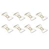 100Pcs Paper Clips Gold Cute Unique Shape Electroplating Process Lightweight Portable Metal