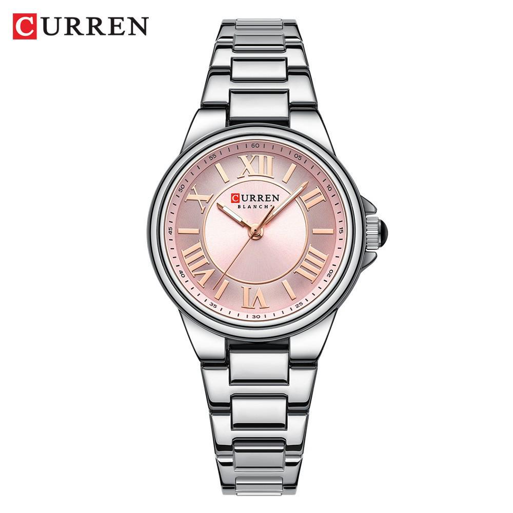 CURREN Karuien 9091 Fashionable Ladies Waterproof Steel Band Watch for Girls and Students