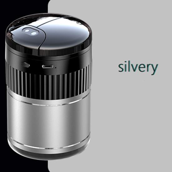 Ashtray Automatic Opening Closing Infrared Sensor USB Rechargeable Smokeless Light-Sensitive Mirror Ashtray Interior Accessory