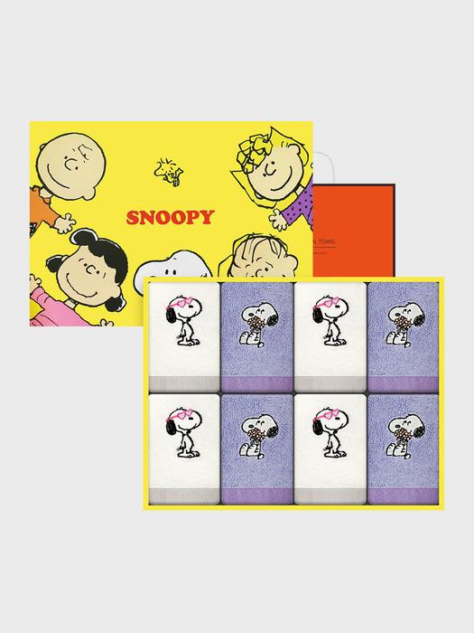 Songwol Towel Snoopy Love It Ring 8P (Ivory 4P + Purple 4P) Snoopy Love It Ring 8P (Ivory 4P + Purple 4P)