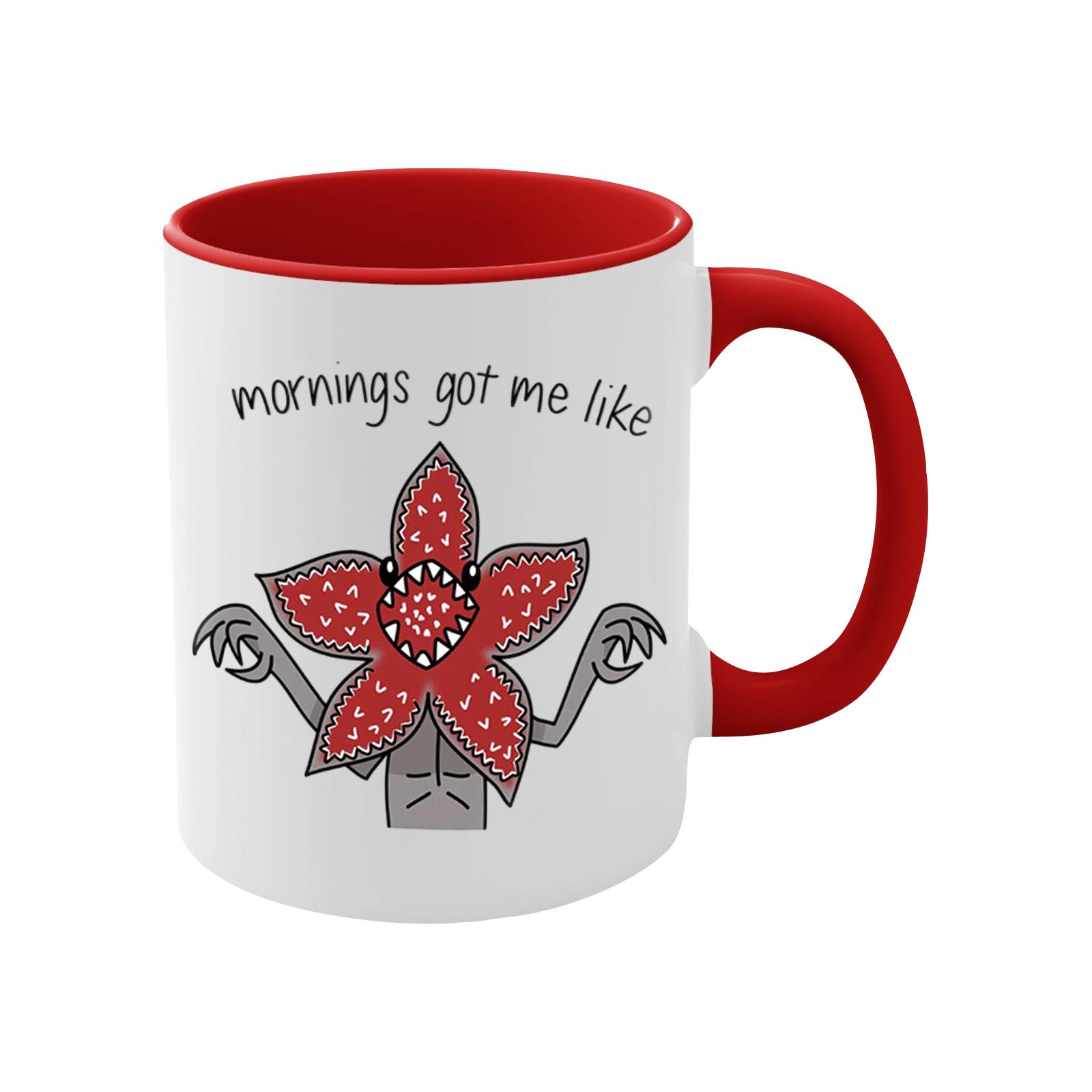 

Креативная керамическая кружка с ручкой для кофе, молока, чая, для дома красный