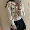 Embroidered Knit Sweater Sweater Women Fall and Winter Chic Tops Design Sense Niche Cardigan Jacket Women Comfortable Versatile and Fashionable