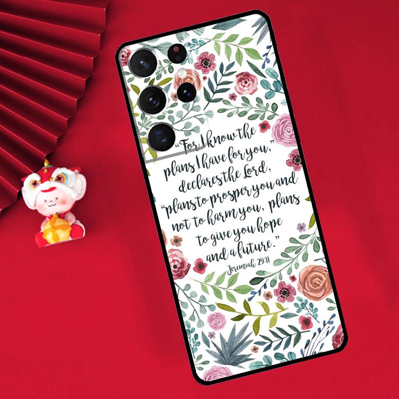 Bibelvers Hülle Für Samsung Galaxy S25 S26 Ultra S22 S23 S24 Ultra S20 S21 Plus S10 S25 FE Abdeckung Funda