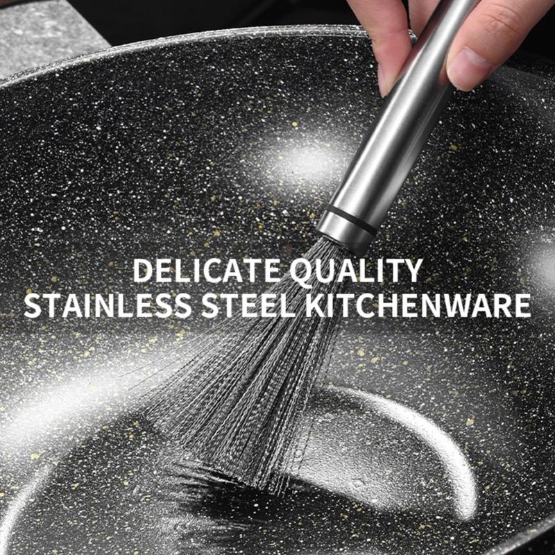 Heavy Duty 304 Stainless Steel Cleaning Brush For Thorough Cleaning Of Kitchen Utensils