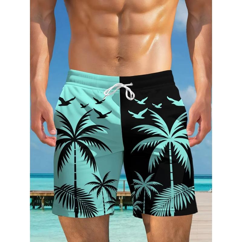 Kokospalmen 3D-gedruckte Badeshorts Palmen-Grafik Boardshorts für den Sommer Harajuku Hawaiianisch Coole Badehosen