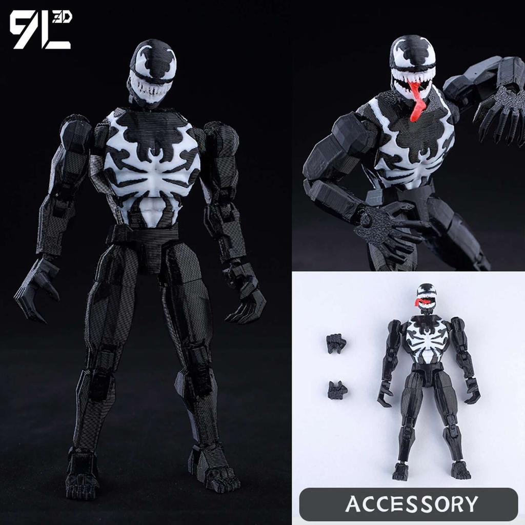 9L3D Printed Lucky Dummy 13 Spider-Man 3D Printed Action Figure, Multi-Jointed Poseable Anime Model, Collectible Gift for Fans