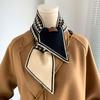 Houndstooth Plaid Luxury Brand Knitted Scarf  New Scarf Women Winter Scarf Long Skinny Small Scarf Female Neckerchief Scarf