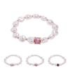 Nidir Women's Unique Cubic Zirconia Pearl Bracelet Fake