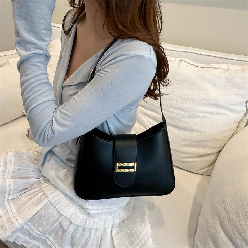 Fashion Pu Bag Shoulder Bag Texture Foreign Style Handbag Retro Small Square Bag Trend Versatile Messenger Bag
