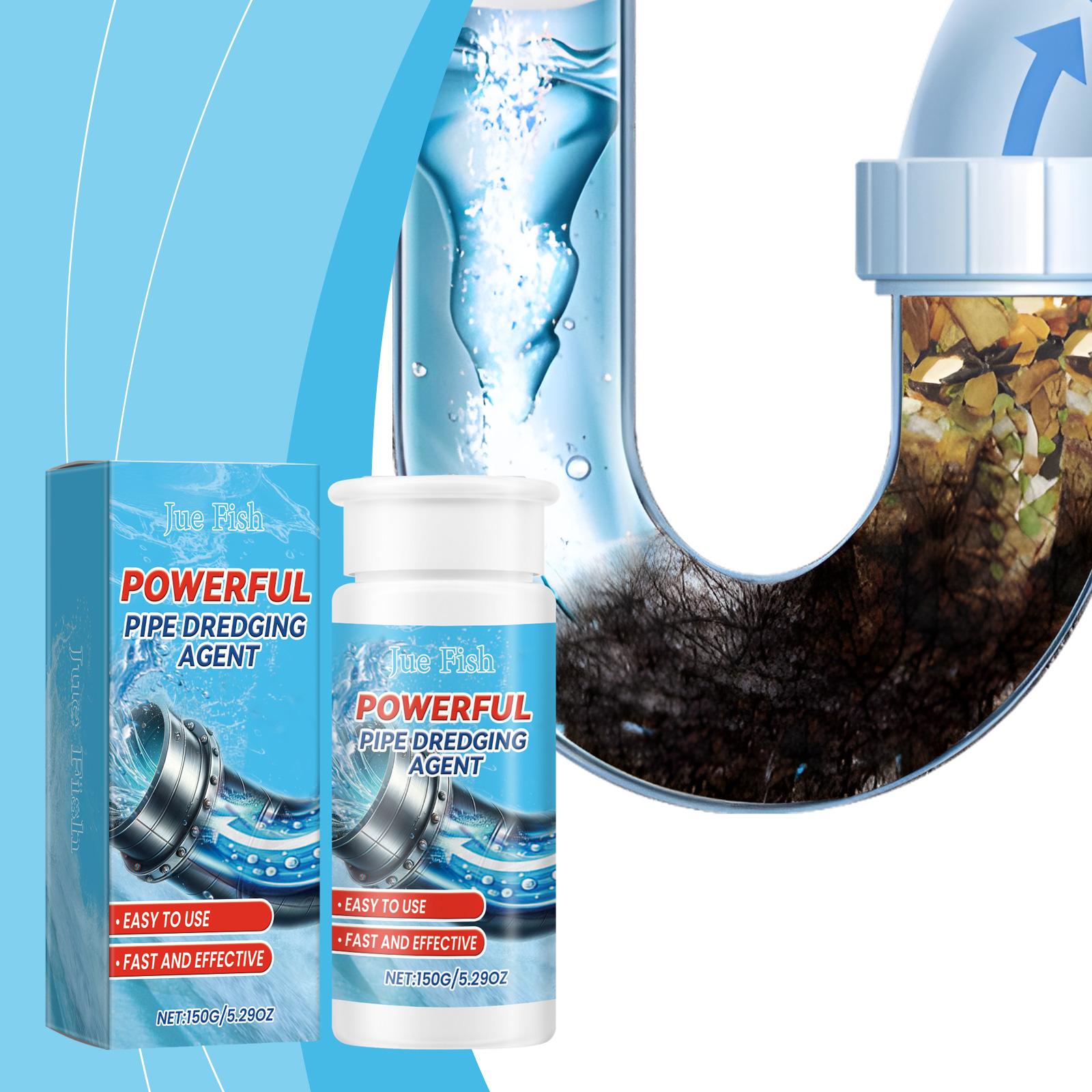 150g Powerful Sink Drain Cleaner Kitchen and Bathroom Decontamination Pipes Unclogging Deodorization Drain Deodorant Powder 1PCS
