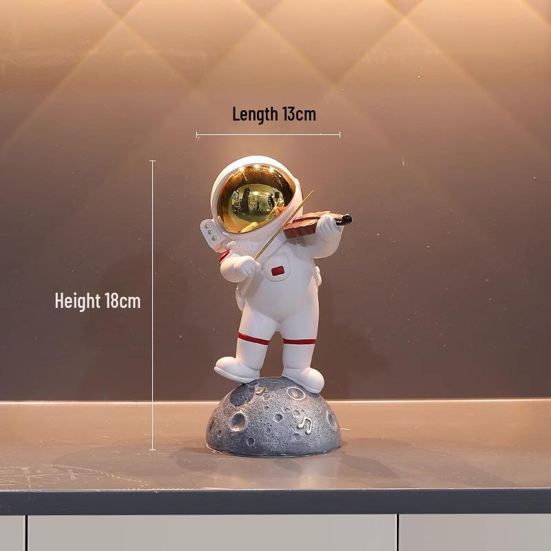 Astronaut Boy Globe Ornament: Luxurious Birthday Gift & Decorative Piece for Living Room or Wine Cabinet.