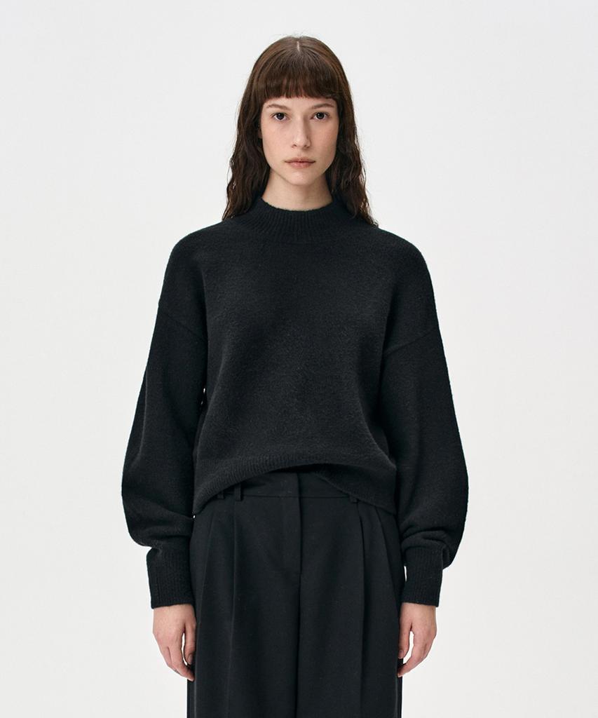 RIDIFI Wool Blend Turtleneck Sweater (Black)