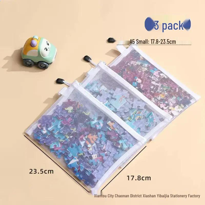 Lego Storage Bag for Children's Building Blocks, Transparent with Zipper