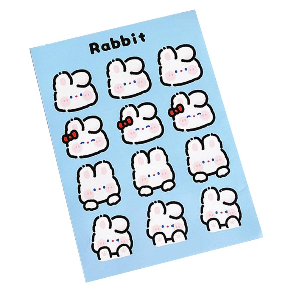 Rabbit Stickers for Journal Cute Bunny Stickers for Decor Seal Kawaii Animal Stickers for Planner