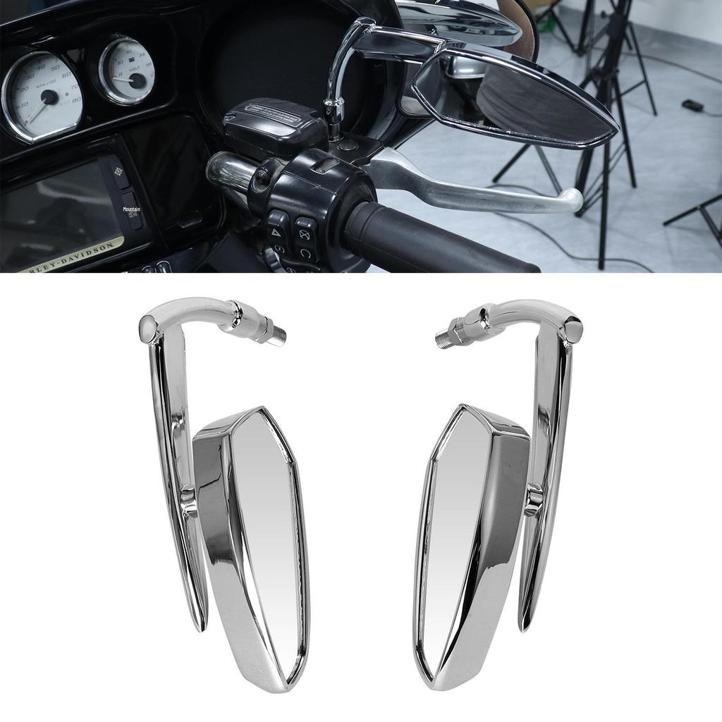 Honda, Kawasaki, Suzuki, Yamaha & Harley Cruiser Retro Motorcycle Rearview Mirrors