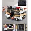 1/24 Scale Mitsubishi Delica Camping Van MPV Toy Car Model Diecast Vehicle Miniature Pull Back Sound & Light Collection Gift for Kid