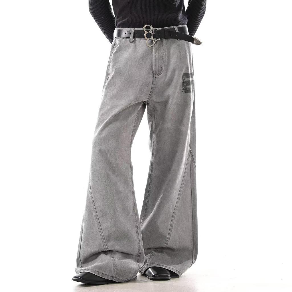 Men's Distressed Ripped Straight-Leg Jeans – American High Street Style