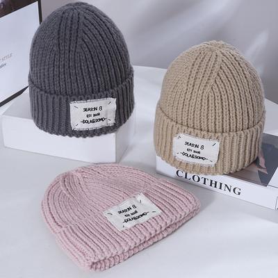 Women's New Warm Knitted Hat Korean Style Versatile Loose Face and Small Windproof Ear Protection Wool Hat Cold Hat Men