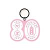 Marimo Craft Moomin Acrylic Keychain, 80th Anniversary, Pink, W90 X H80 X D3mm, MOM-764