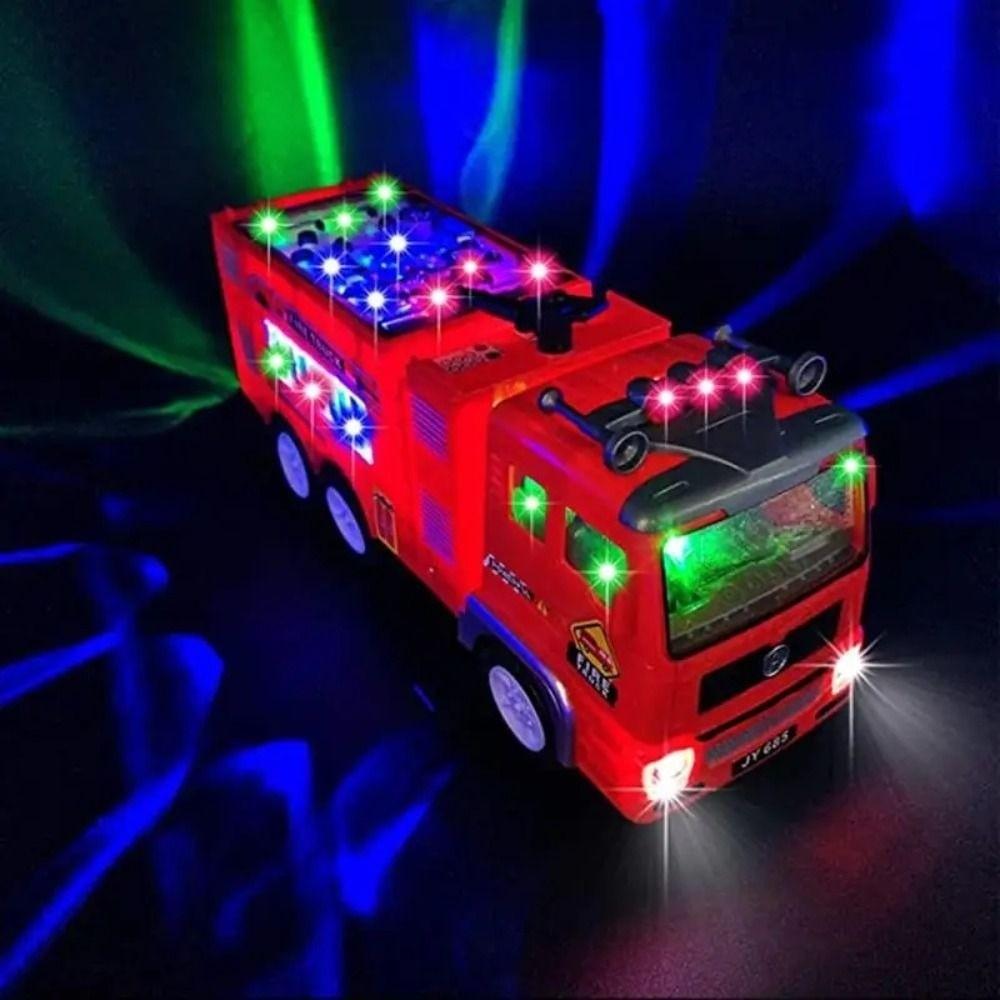Flashing LED Fire Truck Toy Sound Light Engineering Vehicles Toy Model Vehicles  Children's Toy