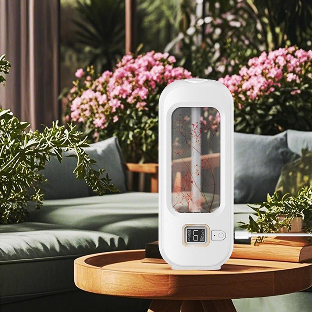 6 Modes Aroma Diffuser H3 Wall Mounted Air Freshener Dispenser Fragrance Essential Oil Air Humidifier Aromatherapy USB Rechargeable For Home Bedroom