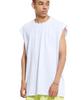 Cream Soda Lab Basic Oversized Sleeveless Light Gray
