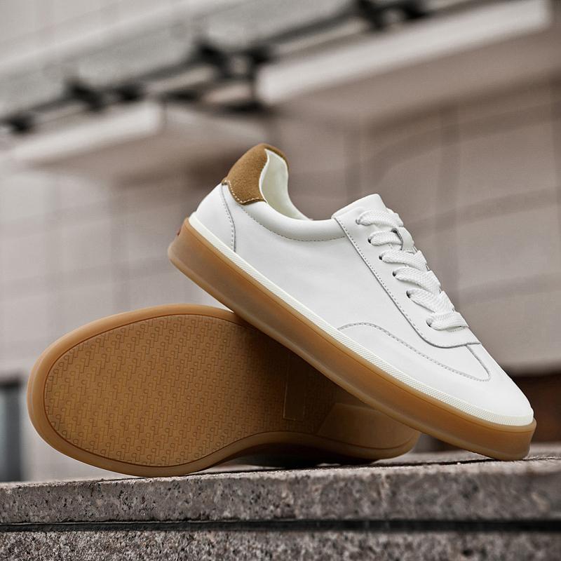 Fashion Men's casual high-quality board shoes Comfortable minimalist sports style Work and party Outdoor street Black and White lace-up