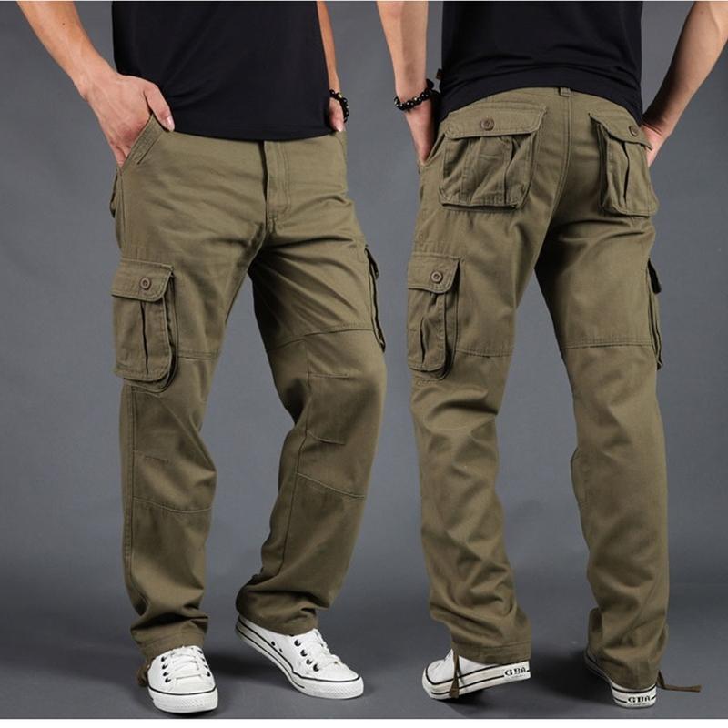 Pantaloni Uomo Slim Fit Eleganti E Cargo Leggeri – Vita Bassa, Tasche Laterali, Per Lavoro E Tempo Libero
