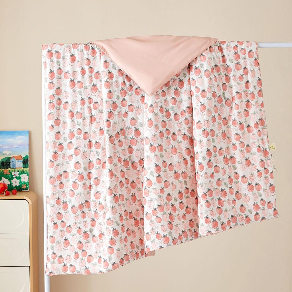 Class A Summer Cool Quilt: Double Yarn for Mother & Baby - Lightweight Air Conditioning Quilt for Kids, Students, and Dorms