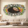 Bob Marley Reggae One Love Reggae Decorative Wall-Hanging Tapestry, Home Ornament for Living Room,Dorm and Fan Parties,Multi-style,celebrities,cartoon