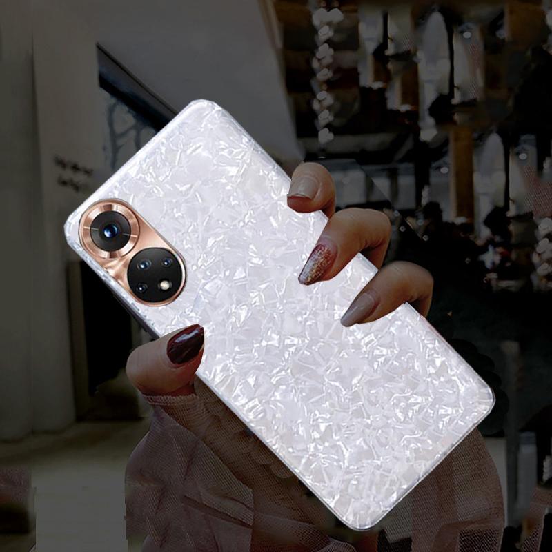 Bling Dream Shell Soft Silicone Case For Huawei P50 P40 Lite P Smart Y7A Y8S Y9S Honor 60 50 30 20 Pro 10i 10 Lite 9X Nova 5T 7 SE Glitter TPU Cover