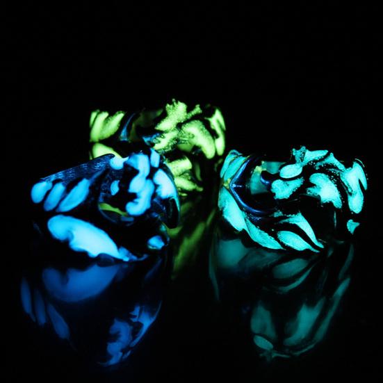Luminous Ring Eye-catching Rust-proof Glowing Men's Dragon Shaped Ring