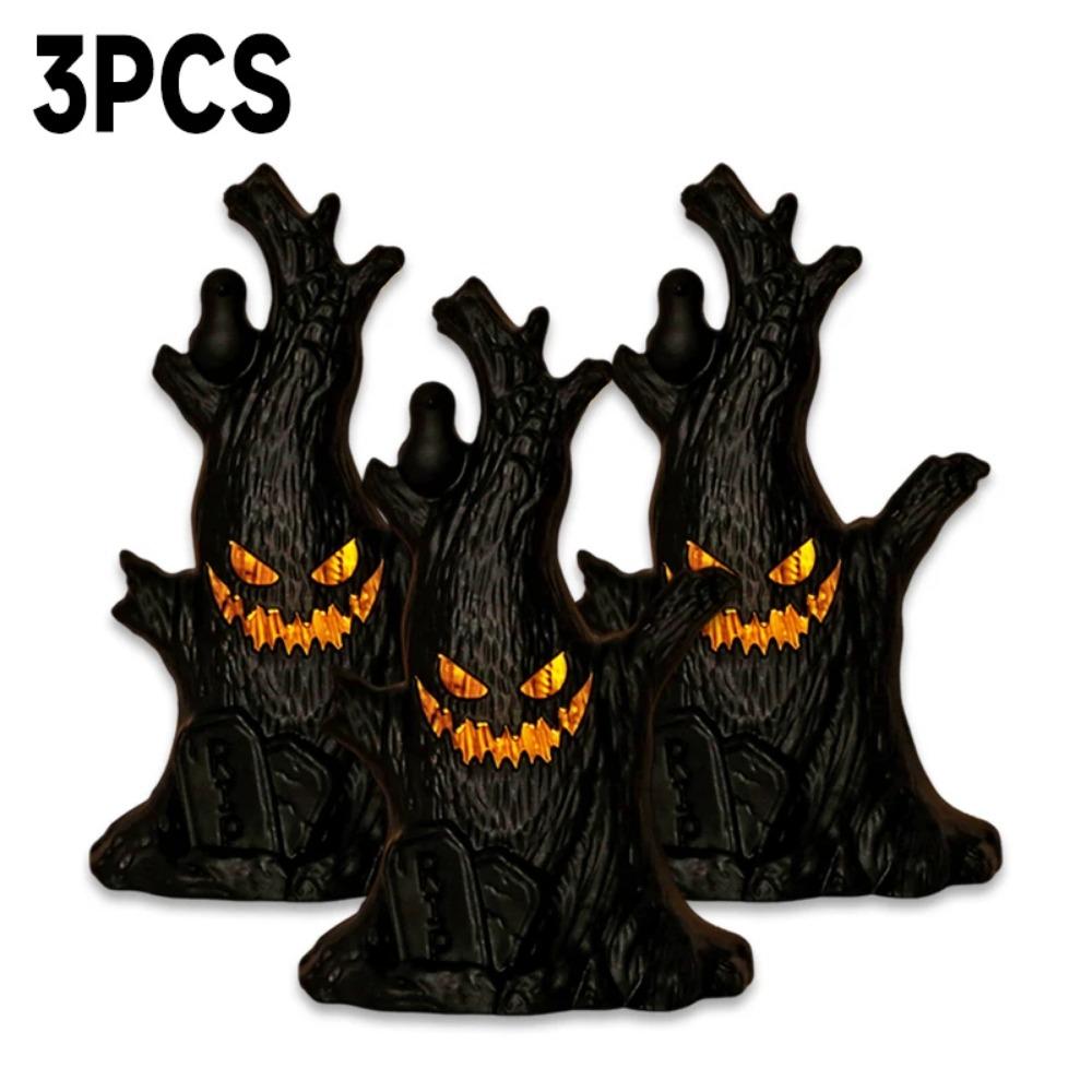 Halloween Ghost Tree LED Glow Ghost Lights hand-held cute ghost pendant Lamp Horrific Atmosphere Decoration Party Supplies
