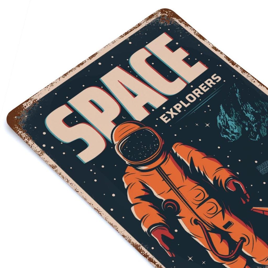 1 Stück Vertikales Rustikales Blechschild mit Gealterter Patina, 20x30cm oder 30x40cm, Vintage Retro Metallposter zur Dekoration für Zuhause, Bar, Café, Garage, Restaurant