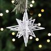 White Christmas Tree Ornaments: Five-Pointed Star & Snowflake Design, Hot-Selling