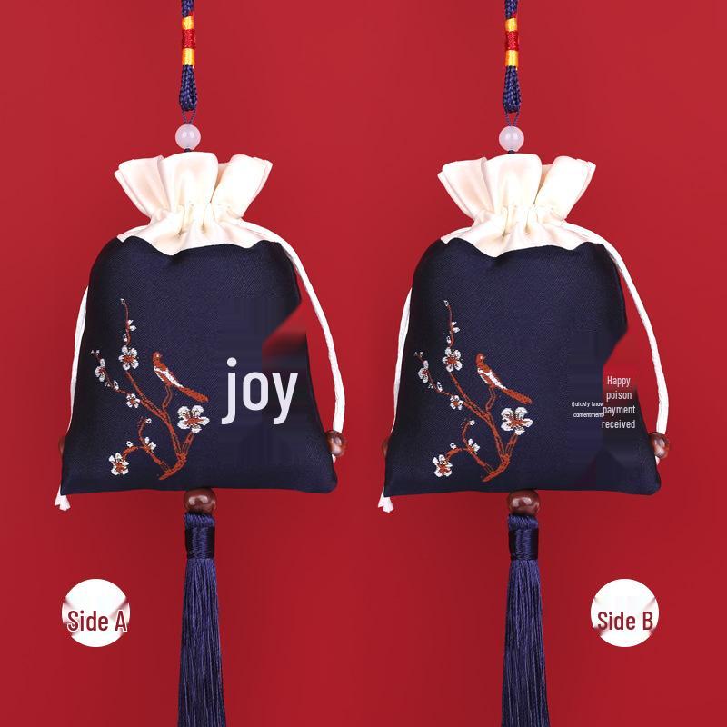 Embroidered Lavender Sachet: Dragon Boat Festival Car Pendant, Mosquito Repellent for Babies and Kids