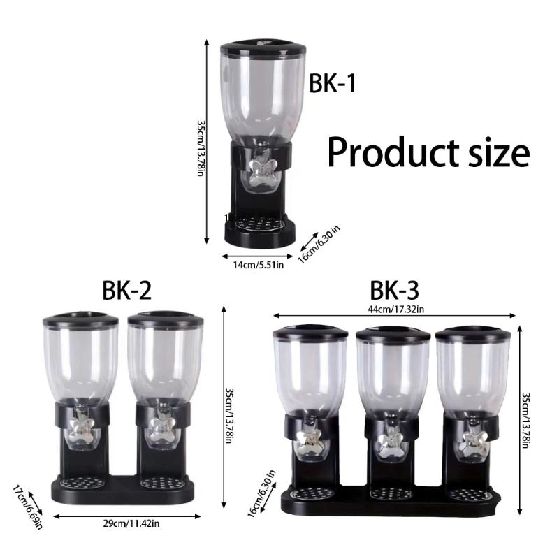 Sturdy Food Dispenser with Sealed Lids Designs for Dry Goods Storage Preservation