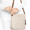 Michael Kors MK Jet Set Minimalist Monogram Commuter Fashion PVC Messenger Bag Women Bags Vanilla-White 30H6GTVM3V-VANILLA