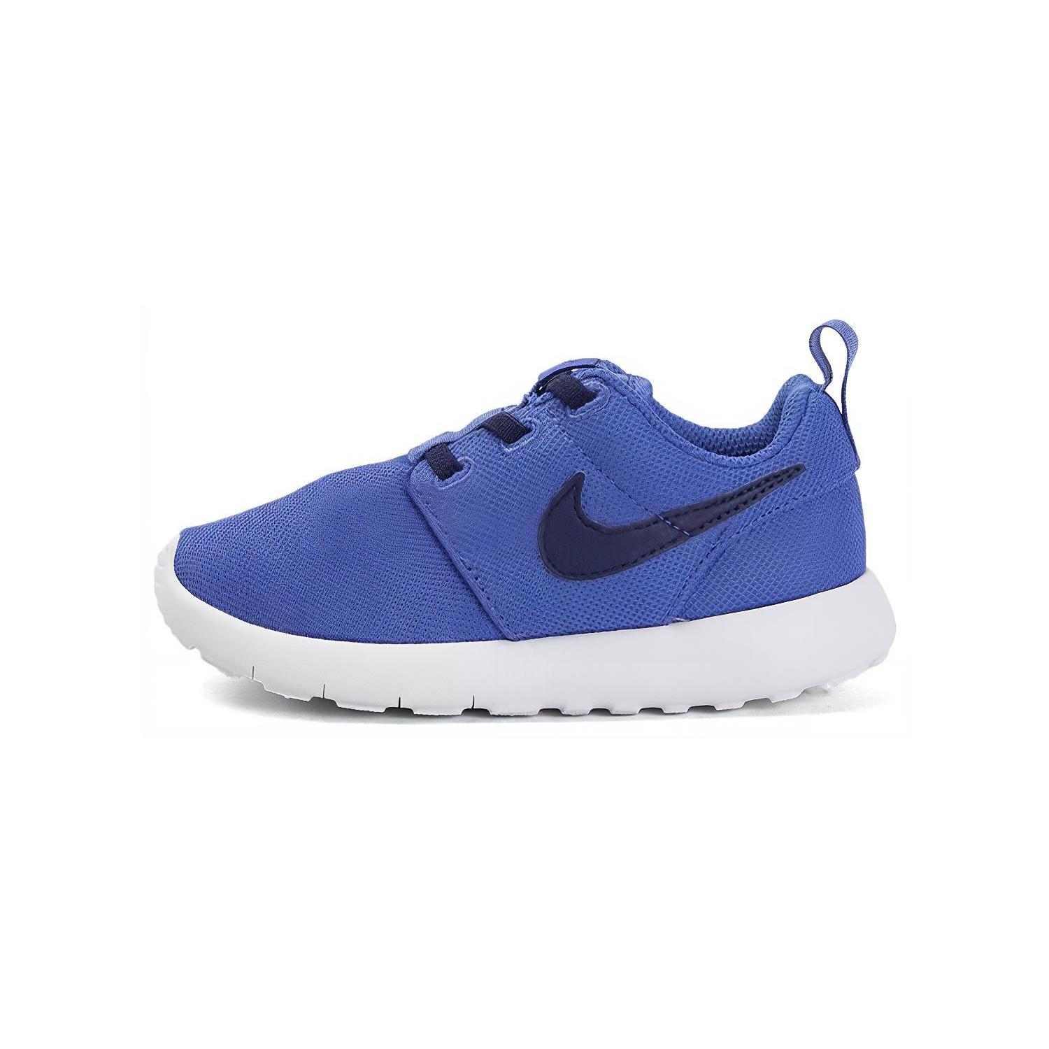 

Nike Roshe One Comfortable Round Toe Slip Resistant Cushioning Low top Toddler Shoes Blue White Infant And Toddler 749430-420 21