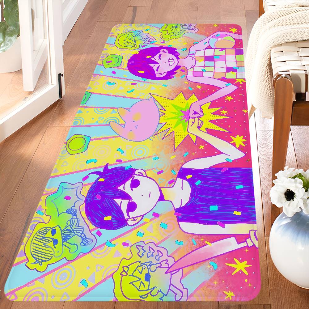 

Anime Omori Entrance Door Mat Nordic Style Bedroom Living Room Doormat Home Balcony Anti-Slip Modern Home Decor 40x60cm